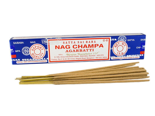 Nag Champa Satya Räucherstäbchen Blau Agarbathi