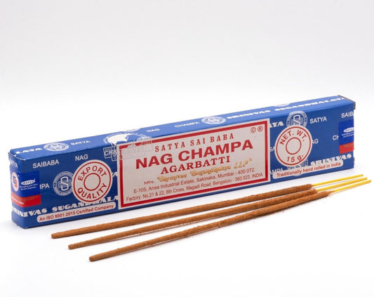 Nag Champa Satya Räucherstäbchen Blau Agarbathi