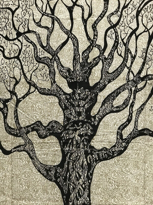 Mandala Wandbehang |Lebensbaum| Meditation | Deko | Baumwolle