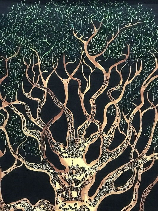 Indische Wandtuch Weltenbaum Wandbehang | Meditation |